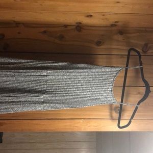 Workhall double slit maxi dress